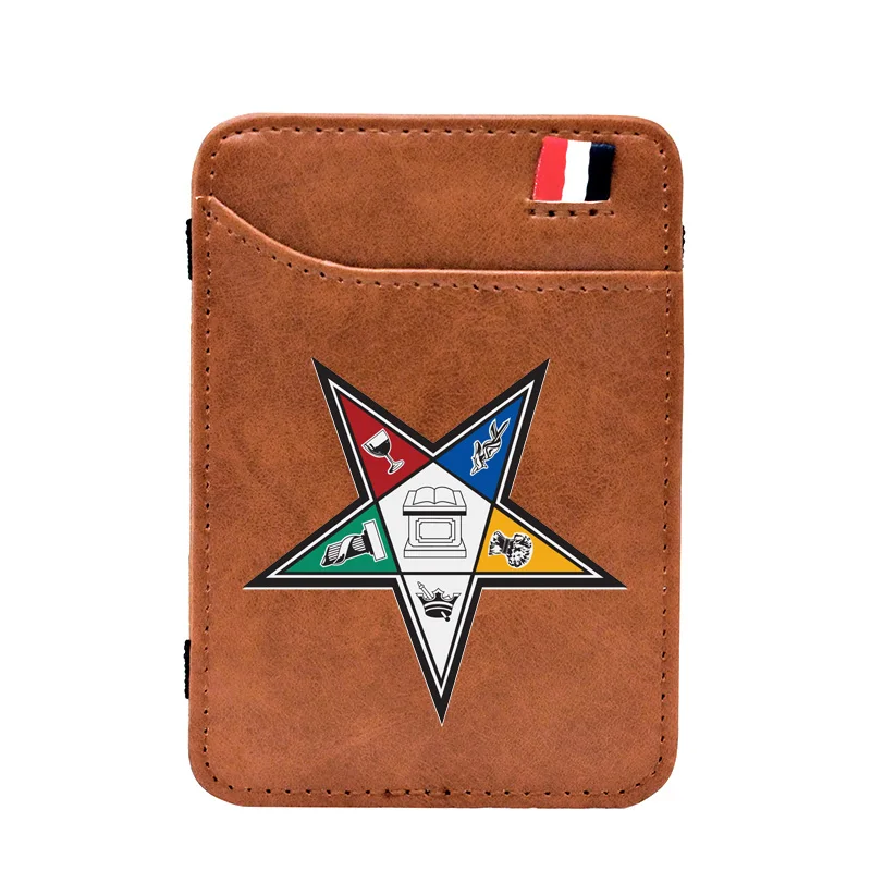High Quality Vintage Masonic Oriental Star Printing Leather Magic Wallet Classic Men Women Money Clips Card Purse Cash Holder
High Quality Vintage Masonic Oriental Star Printing Leather Magic Wallet Classic Men Women Money Clips Card Purse Cash Holder