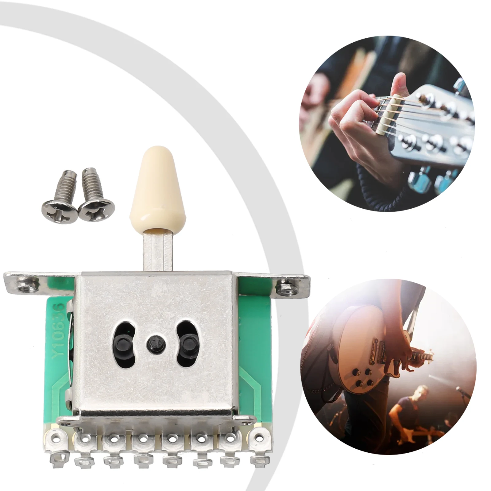 5 Way Shift Switch Guitar Switch Black/White/Beige Color Toggle With Knob High Quality Material Durable Brand New
5 Way Shift Switch Guitar Switch Black/White/Beige Color Toggle With Knob High Quality Material Durable Brand New