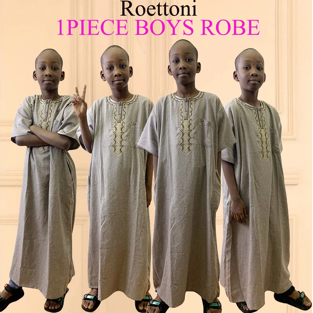 4-16 Years Old 1 Piece Mulsim Jubba Thobe For Children Cotton Fabric Short Sleeve Boy's Prayer Loose Robe Arabia Kaftan Dress
4-16 Years Old 1 Piece Mulsim Jubba Thobe For Children Cotton Fabric Short Sleeve Boy's Prayer Loose Robe Arabia Kaftan Dress