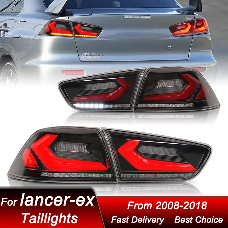 Car Tail Lights For Mitsubishi Lancer-ex EVO 2008-2018 Corvette style full LED Dynamic Turn Signal Light Tail Lamp Assembly 
Car Tail Lights For Mitsubishi Lancer-ex EVO 2008-2018 Corvette style full LED Dynamic Turn Signal Light Tail Lamp Assembly