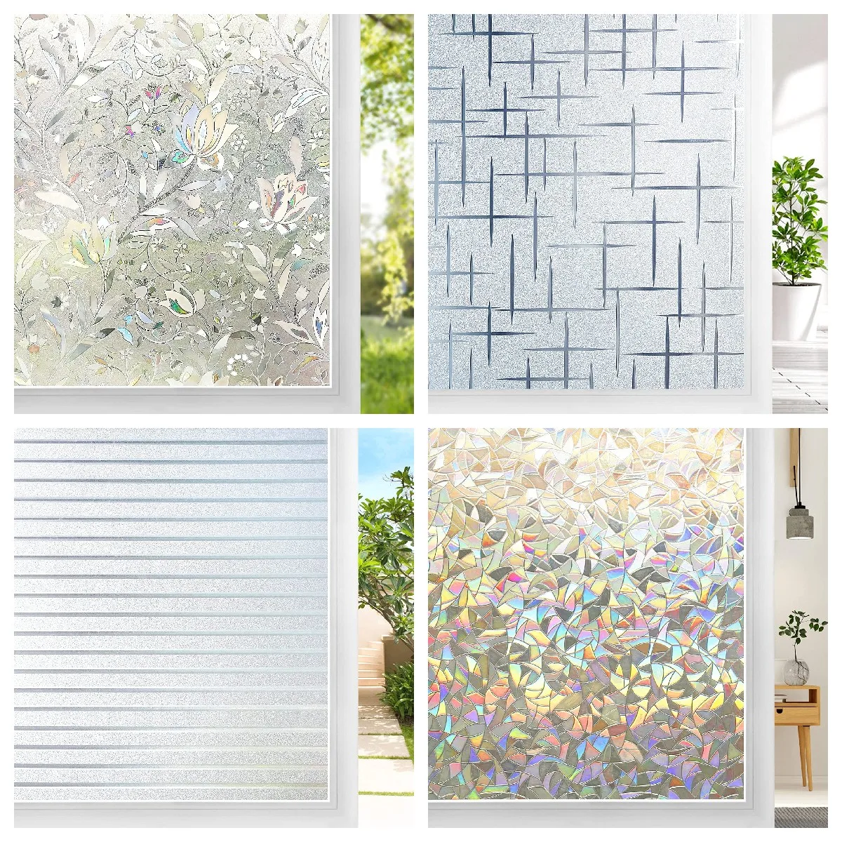 3D Rainbow Chameleon Window Film Privacy Static Cling Adhesive Glass Window Sticker for Home Office Heat Control UV Protection
3D Rainbow Chameleon Window Film Privacy Static Cling Adhesive Glass Window Sticker for Home Office Heat Control UV Protection