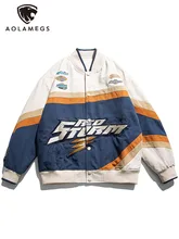 Aolamegs High Street Track Jacket Men Letter Embroidery Colorful Patchwork Stripe Baseball Coat Spring All-match Hip Hop Outwear
Aolamegs High Street Track Jacket Men Letter Embroidery Colorful Patchwork Stripe Baseball Coat Spring All-match Hip Hop Outwear