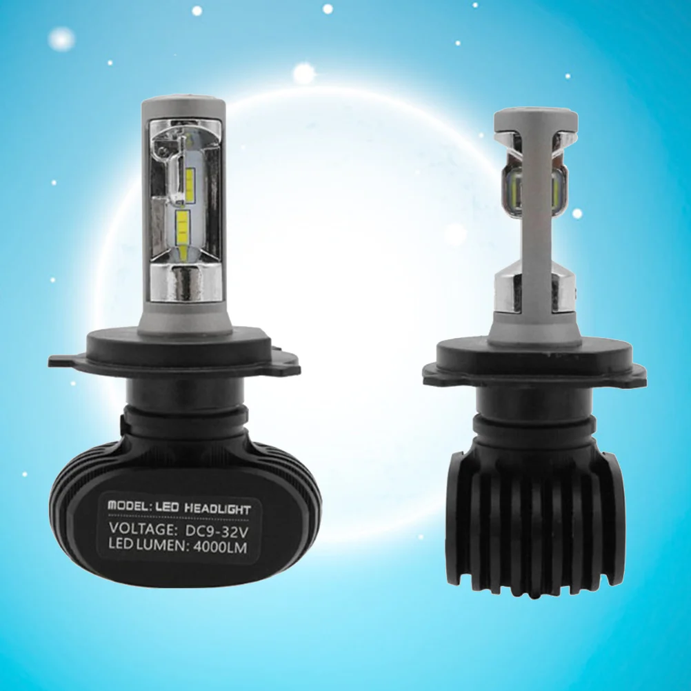 

2pcs LED Headlight Bulb 50W 9-32V 4000LM Waterproof High Beam Low Beam Integrated Headlamp Car Head Light(H4)
