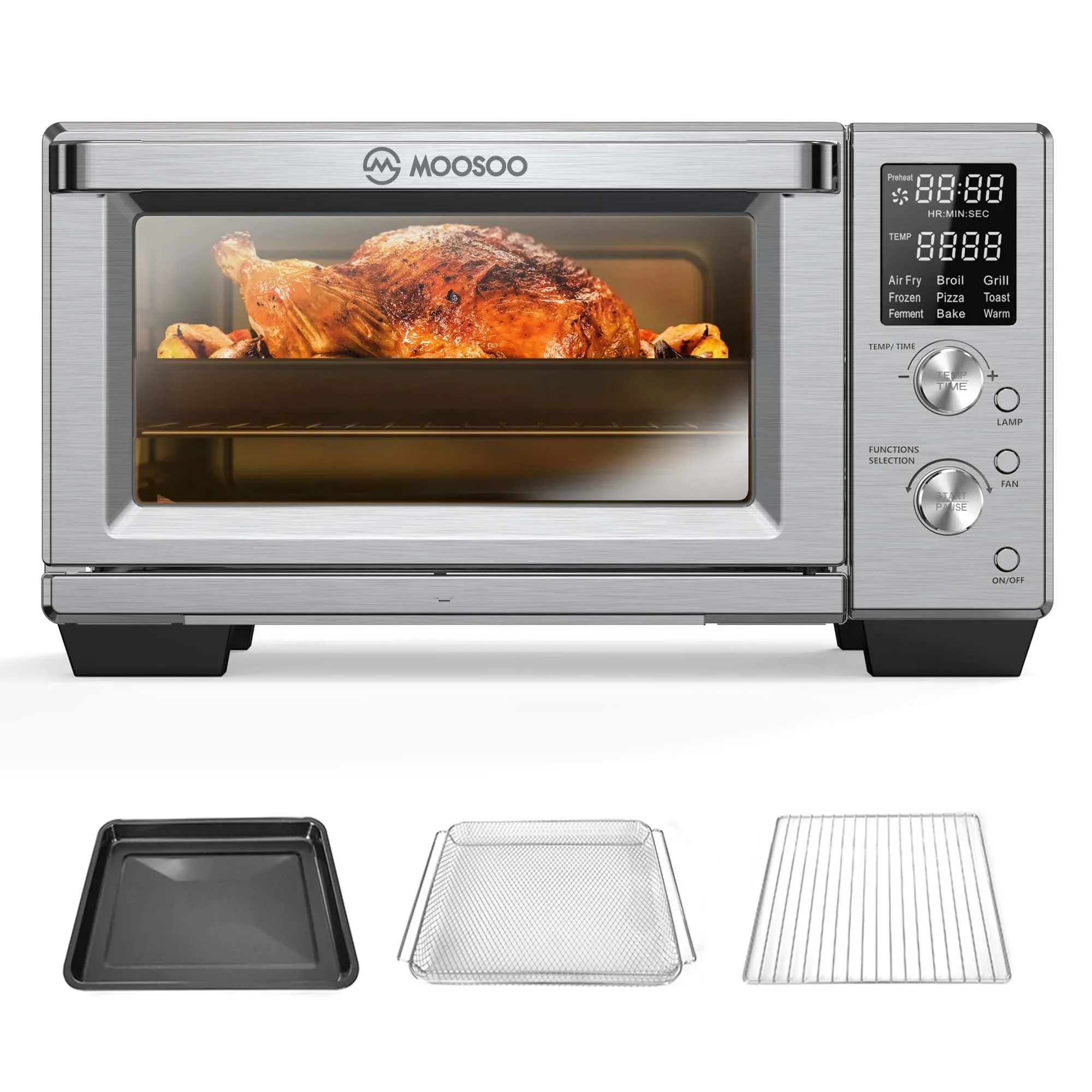 Dual Basket Air Fryer Oven 2 Separate Baskets 6.4-Quart Knob Controls Dehydrate and Bake Function
Dual Basket Air Fryer Oven 2 Separate Baskets 6.4-Quart Knob Controls Dehydrate and Bake Function