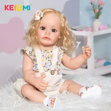 KEIUMI 55CM Full Silicone Body Doll Reborn Baby Waterproof Hand-detailed Painting Rooted Fiber Hair Princess Dolls For Girls 
KEIUMI 55CM Full Silicone Body Doll Reborn Baby Waterproof Hand-detailed Painting Rooted Fiber Hair Princess Dolls For Girls