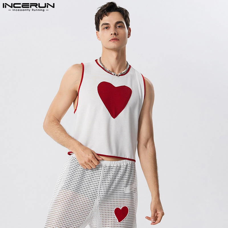 Stylish Party Hot Sale Tops INCERUN Men's Fashion Chest Love Pattern Waistcoat Casual Male Patchwork Sleeveless Vests S-5XL 2023
Stylish Party Hot Sale Tops INCERUN Men's Fashion Chest Love Pattern Waistcoat Casual Male Patchwork Sleeveless Vests S-5XL 2023