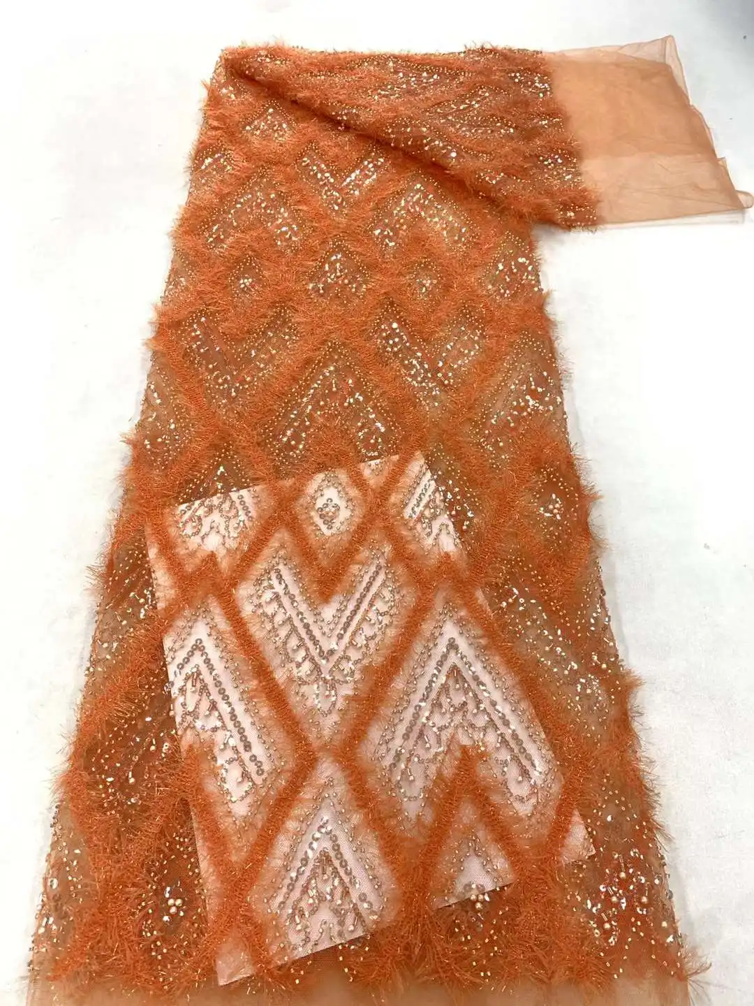 African Heavy Beads Groom Lace Fabric 2023 High Quality Material Nigerian French Sequins Lace Fabric For Wedding Sewing
African Heavy Beads Groom Lace Fabric 2023 High Quality Material Nigerian French Sequins Lace Fabric For Wedding Sewing