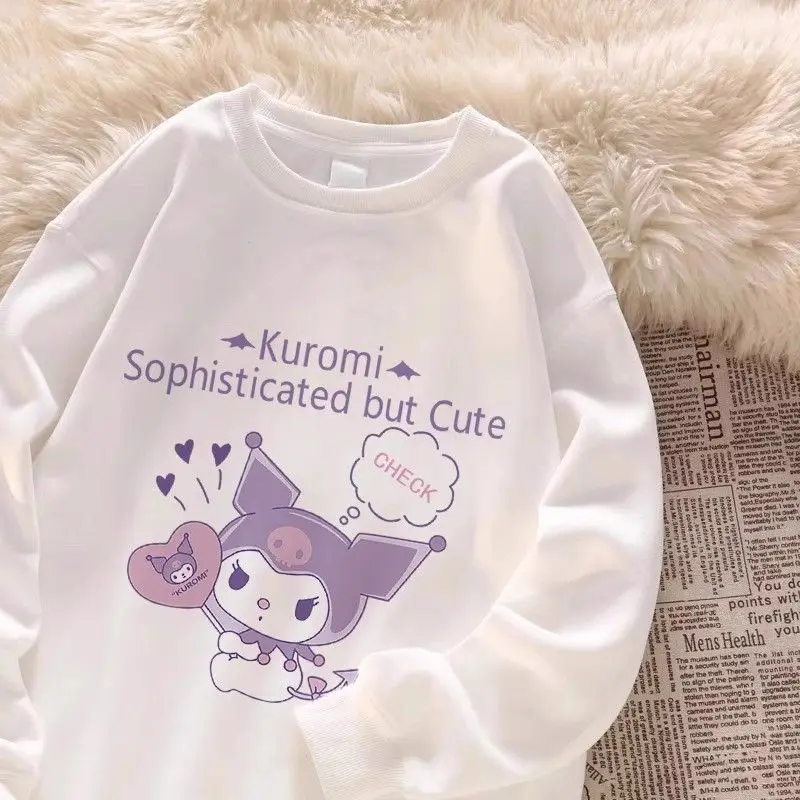 Kuromi Anime Kawaii Sanrio Girly Heart Round Neck Hoodie Cute Cartoon Long-Sleeved Coat Clothing Fashion Toys for Kids
Kuromi Anime Kawaii Sanrio Girly Heart Round Neck Hoodie Cute Cartoon Long-Sleeved Coat Clothing Fashion Toys for Kids