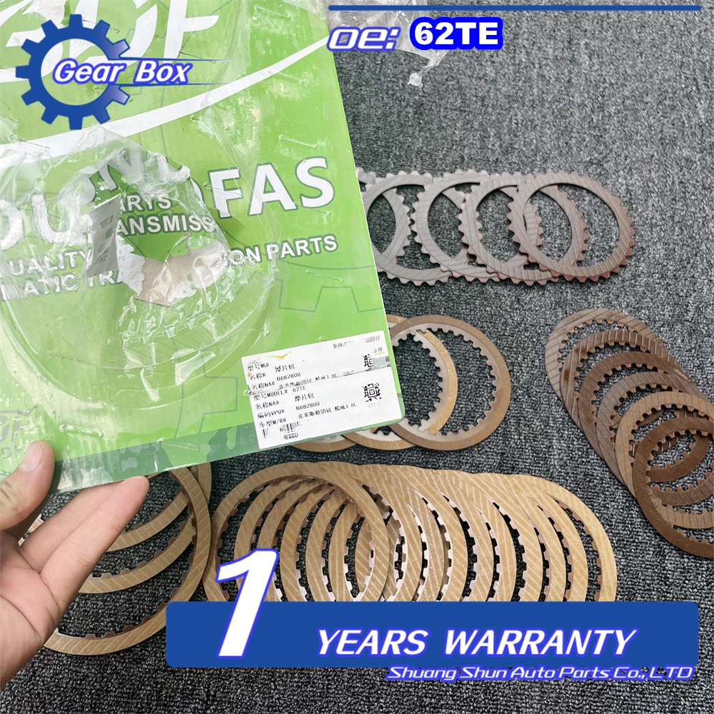 New 62TE Automatic Transmission Clutch Friction Plate Kit B682800 for Chrysler CUV 3.8L
New 62TE Automatic Transmission Clutch Friction Plate Kit B682800 for Chrysler CUV 3.8L