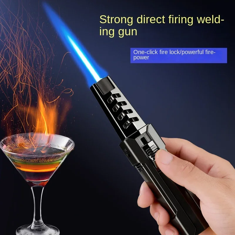 

Gas Lighter Torch Blue Flame Jet Spray Gun Kitchen Cooking Smoking Accessories Windproof Turbo Jewelry Welding Cigar Lighters