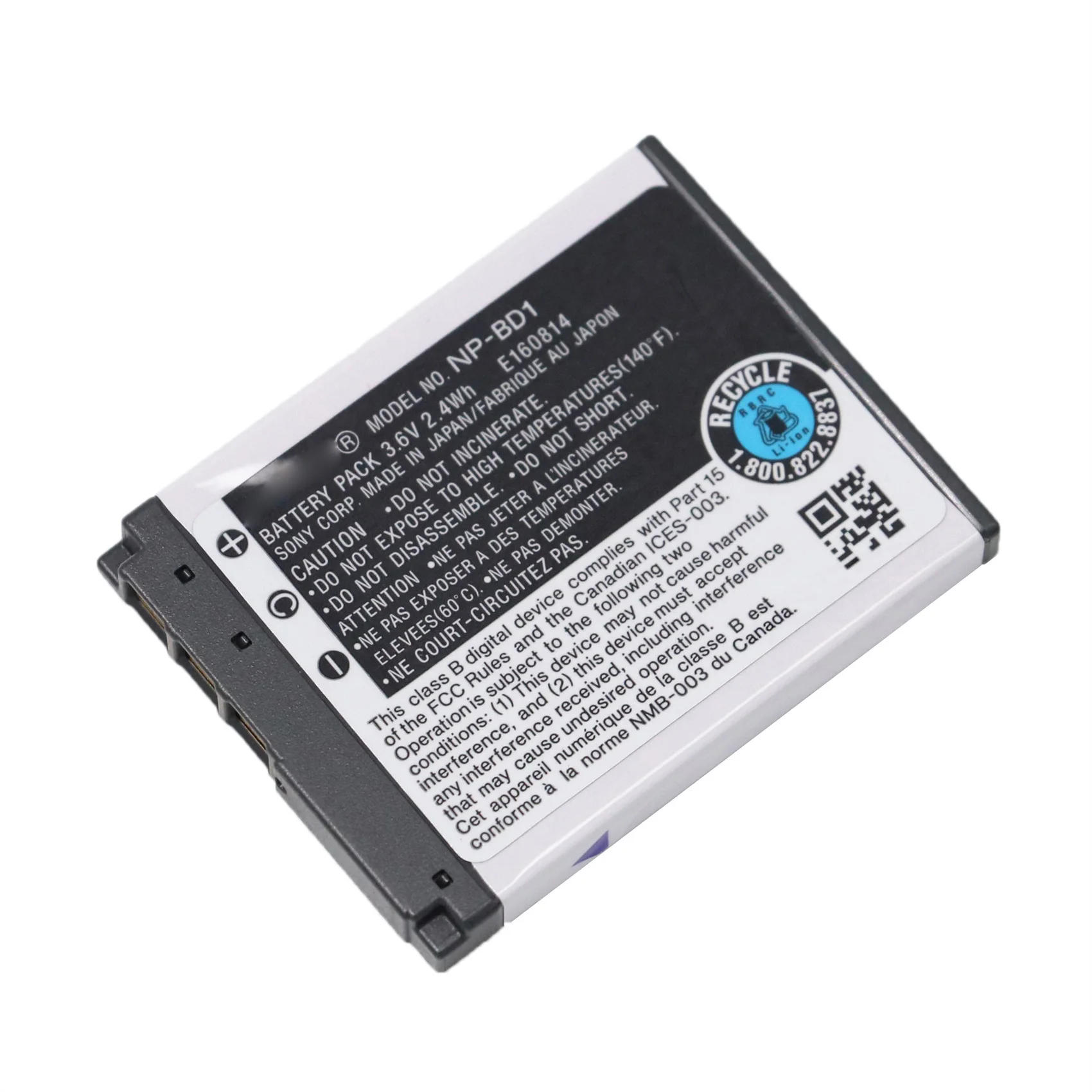 

high-performance NP-BD1 Battery for SONY DSC-T900 T700 T500 T300 T200 T90 T77 T75 T70 T2 G3 TX1 Camera
