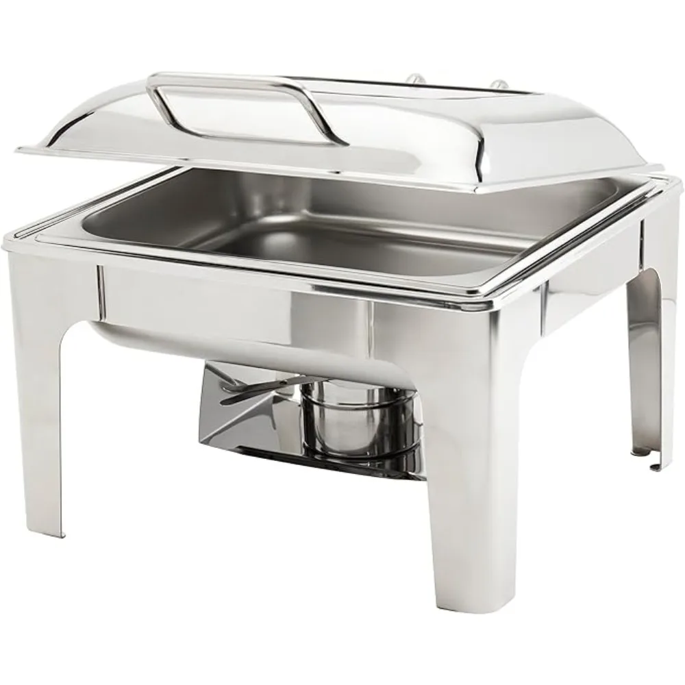 Denmark Tools for Cooks Celebrations Cookware Collection 5 Piece 6.3-Quart Heavy Gauge Stainless Steel Square Chafing Dish Set
Denmark Tools for Cooks Celebrations Cookware Collection 5 Piece 6.3-Quart Heavy Gauge Stainless Steel Square Chafing Dish Set
