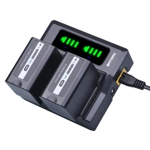 Batmax 5200mAh VW-VBD58 Camera Battery LED Rapid Dual Charger for Panasonic VBD29 VBD58 VBD78 VBD55 AJ-HPX260MC,HPX265MC,
