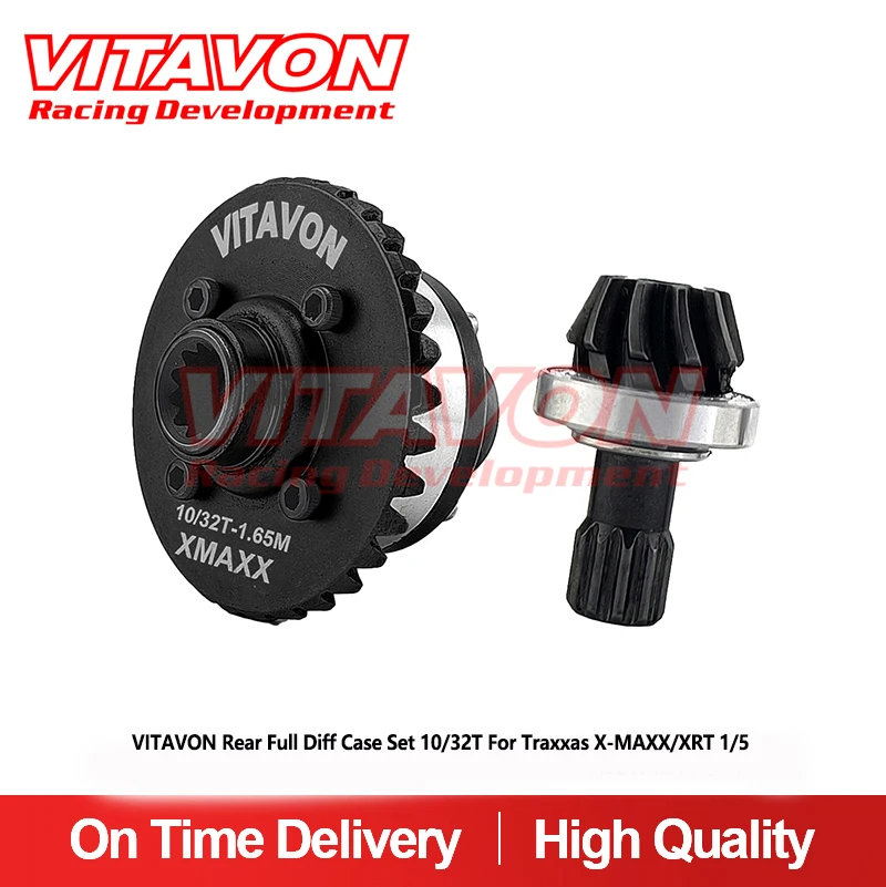 

VITAVON Rear Full Diff Case Set 10/32T For Traxxas X-MAXX/XRT 1/5