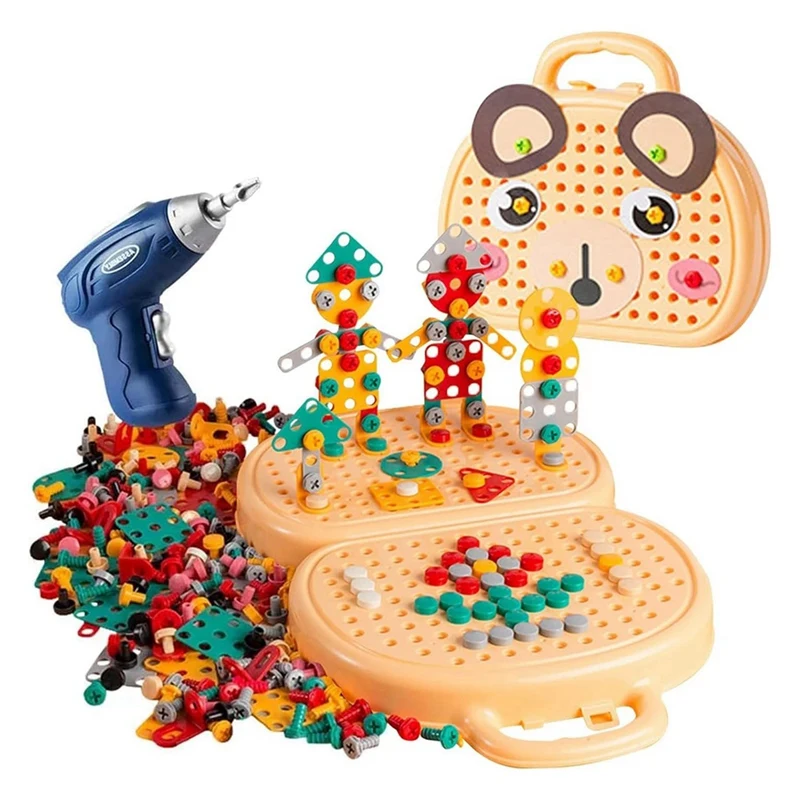 3D Play Toolbox Toy With Electric Drill Mosaic Puzzle Tool Set Early Education Toy Toolbox For 3-12 Year Old Kids Durable
3D Play Toolbox Toy With Electric Drill Mosaic Puzzle Tool Set Early Education Toy Toolbox For 3-12 Year Old Kids Durable