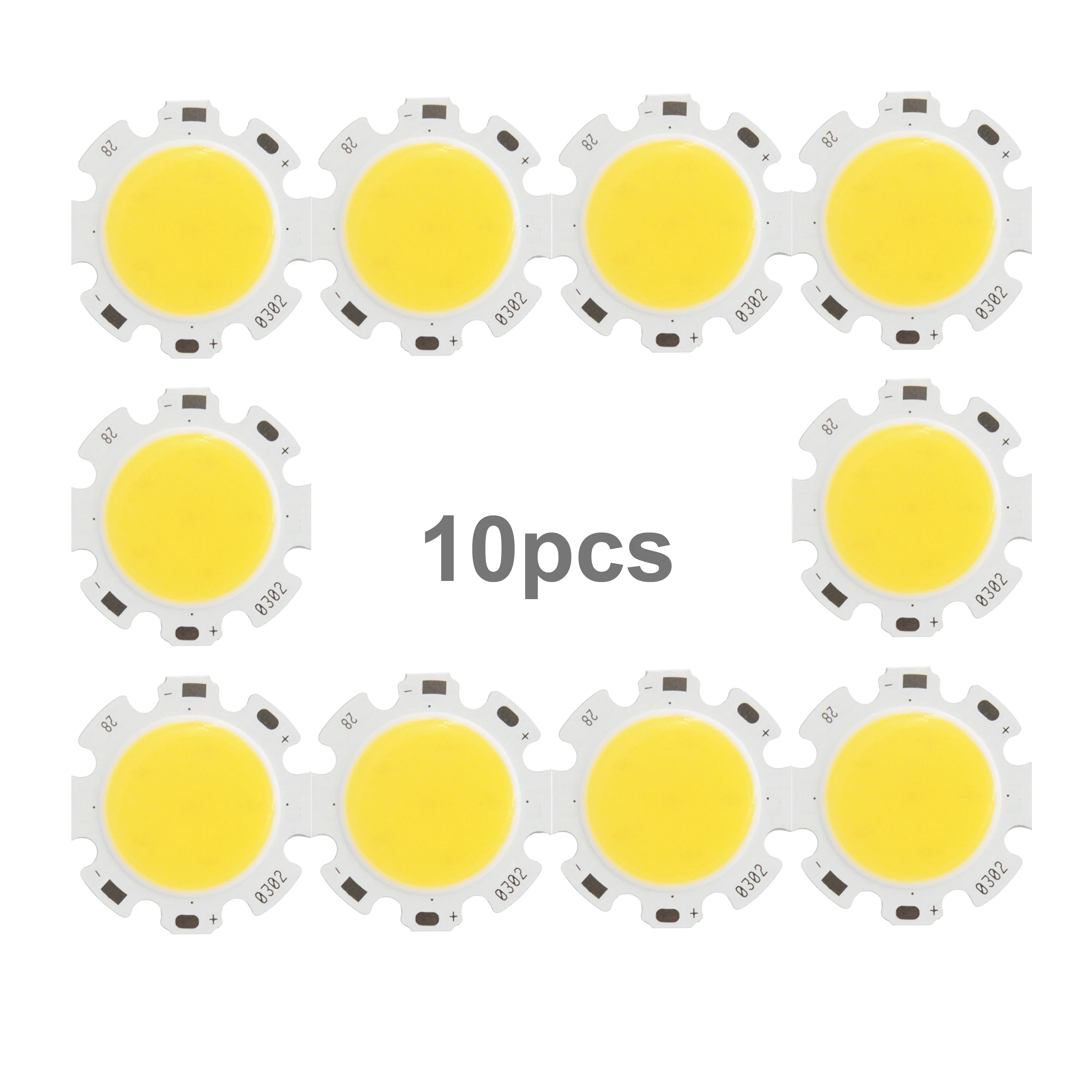 

10PCS/Lot 2820 3W 9V 300mA Round COB Light Source 28mm Diameter Circular Warm Natural Cold White LED for Spots Down Light