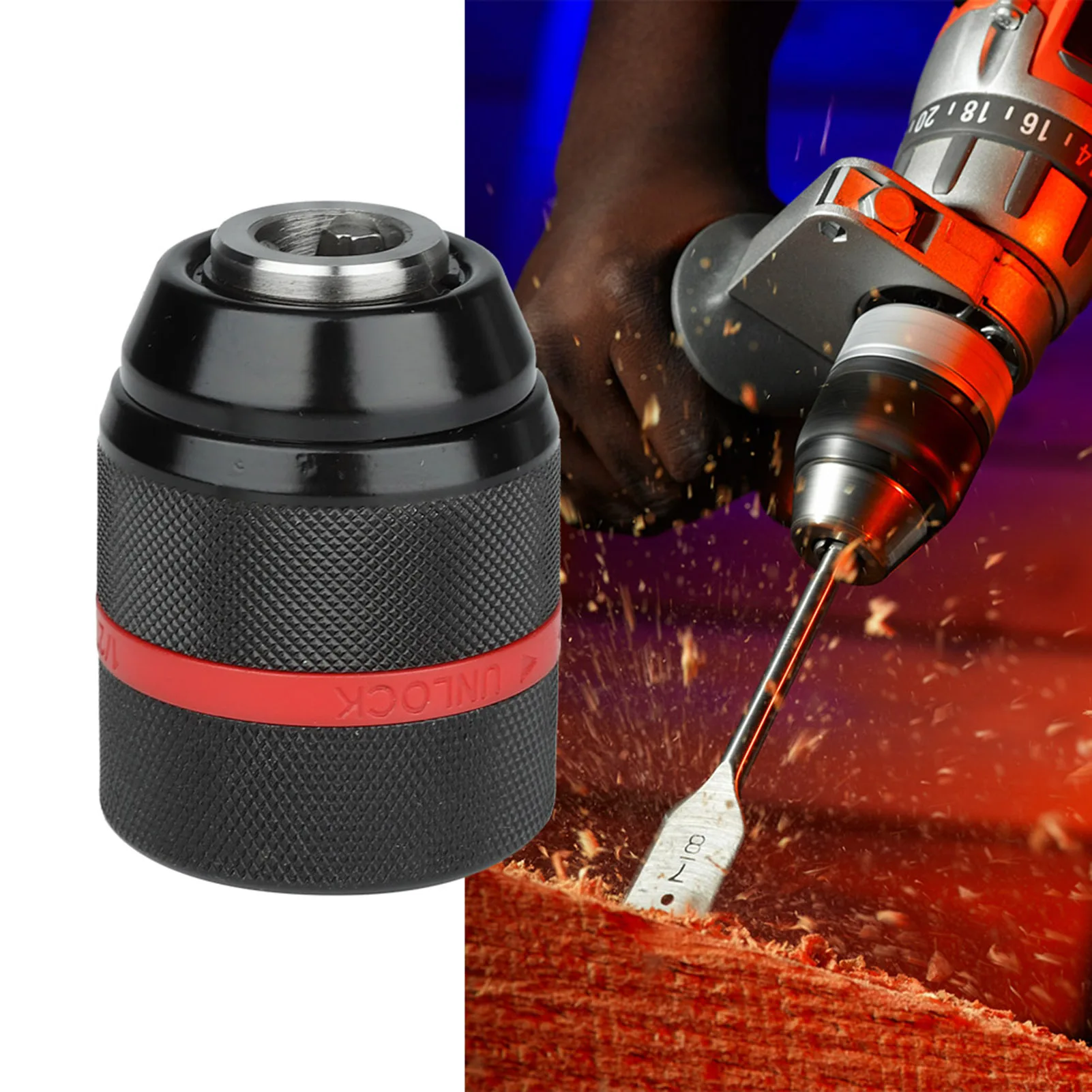 Tool Keyless Hand Drill Chuck 1/2‑20UNF Mount 2~13mm Self Tighten Drill Chuck For Multiple Purposes
Tool Keyless Hand Drill Chuck 1/2‑20UNF Mount 2~13mm Self Tighten Drill Chuck For Multiple Purposes