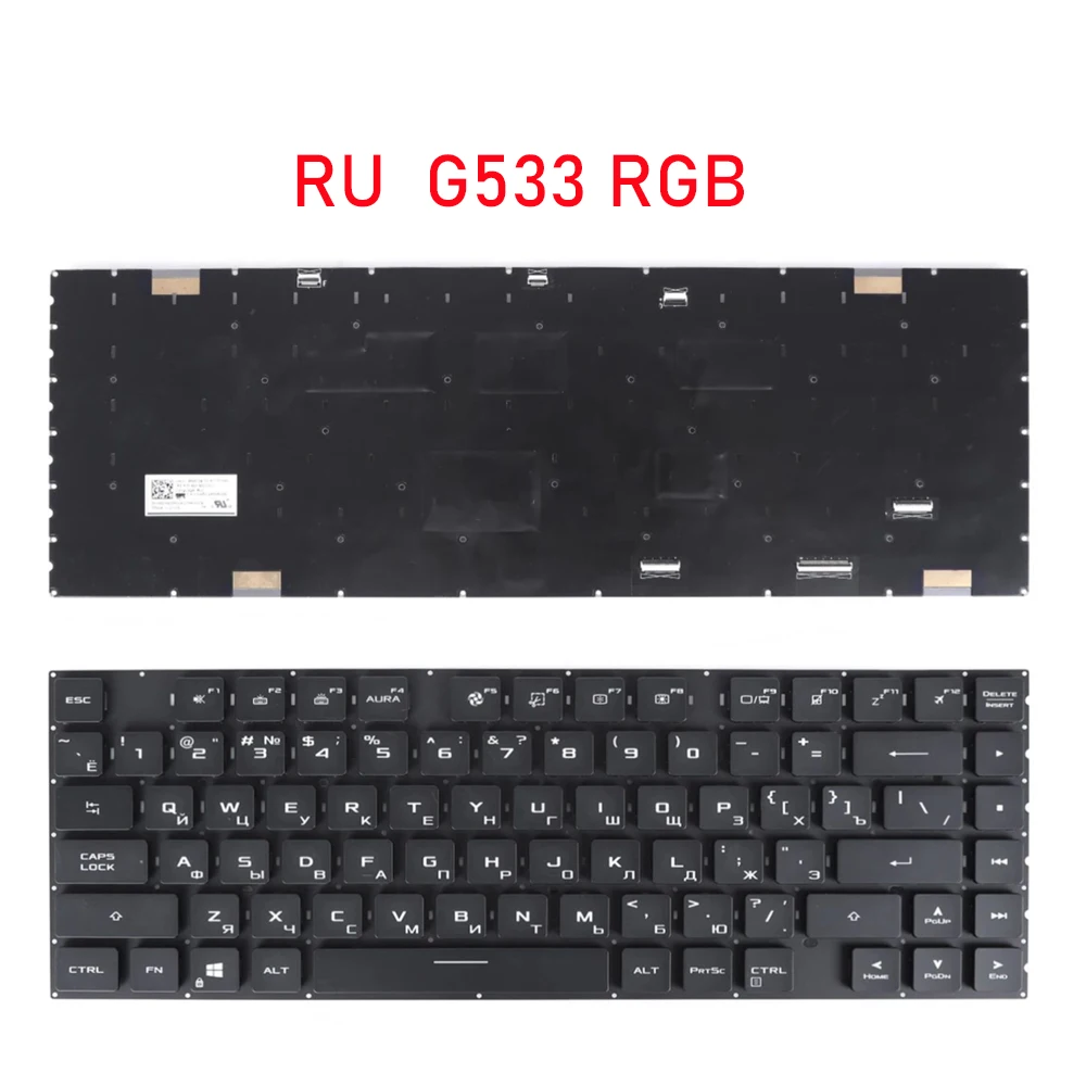 XIN-Russian-US RGB Backlight Laptop Keyboard For Asus ROG Strix SCAR G533 G533ZS G533ZM G533ZX G533QS With Mechanical Button
XIN-Russian-US RGB Backlight Laptop Keyboard For Asus ROG Strix SCAR G533 G533ZS G533ZM G533ZX G533QS With Mechanical Button