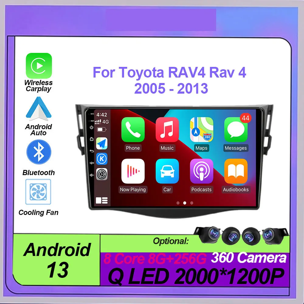 Автомагнитола на Android 13 для Toyota RAV4 Rav 4 2005 - 2013 мультимедийный видеоплеер 2Din Carplay DSP навигация GPS WIFI стерео
Автомагнитола на Android 13 для Toyota RAV4 Rav 4 2005 - 2013 мультимедийный видеоплеер 2Din Carplay DSP навигация GPS WIFI стерео