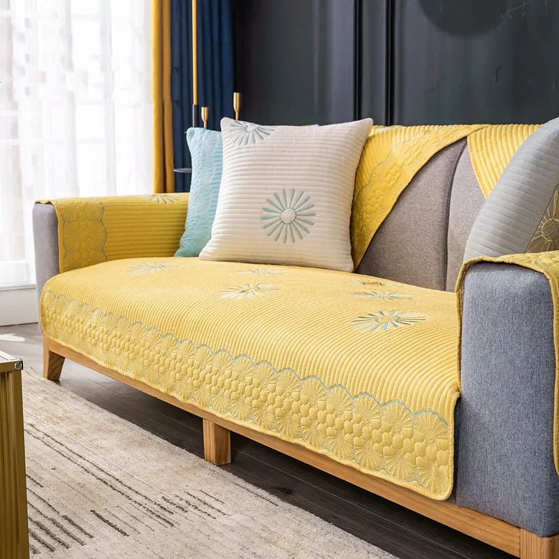 Embroidery Sofa Cover All Season Universal Sofa Flower Dandel Pattern Cotton Slipcover Sofa Cover 1/2/3/4-Seater For Living Room
Embroidery Sofa Cover All Season Universal Sofa Flower Dandel Pattern Cotton Slipcover Sofa Cover 1/2/3/4-Seater For Living Room