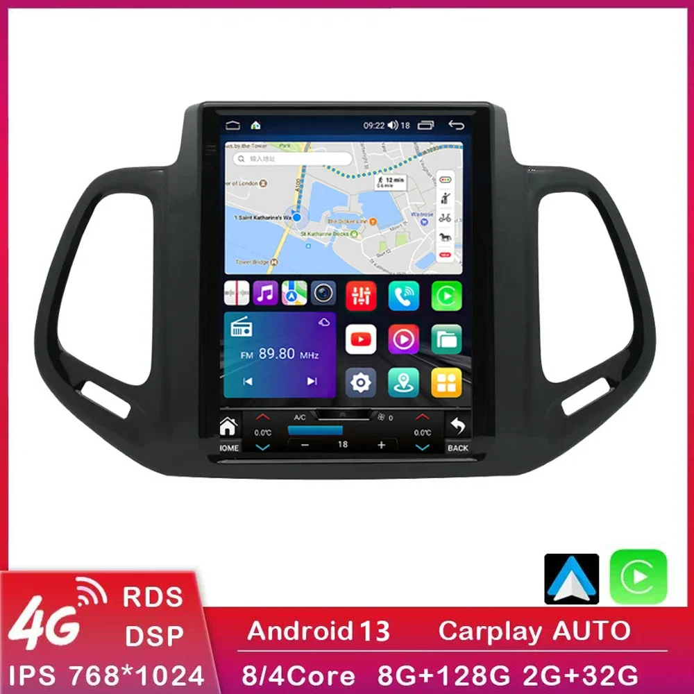 9.7'' Inch Android 13 For Jeep Compass 2017 - 2019 Car Radio RDS IPS DSP Multimedia Player Navigation GPS Stereo Carplay 6G+128G
9.7'' Inch Android 13 For Jeep Compass 2017 - 2019 Car Radio RDS IPS DSP Multimedia Player Navigation GPS Stereo Carplay 6G+128G
