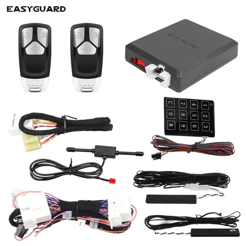Plug and Play Kit For Audi A4 2010-2019 Compatible With Original Push Button PKE Keyless Entry Remote Start
Plug and Play Kit For Audi A4 2010-2019 Compatible With Original Push Button PKE Keyless Entry Remote Start