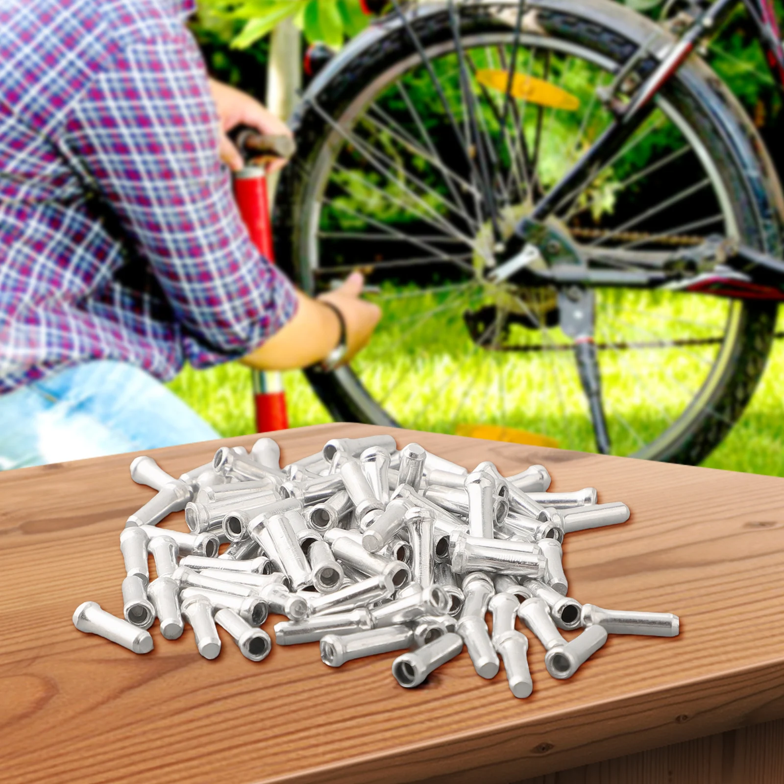 Brake Cable End Cap Ferrules Gear Tip 1.1cm*0.3cm Aluminum Bicycle Bike Derailleur Inner Shift Wire 100 Pcs New
Brake Cable End Cap Ferrules Gear Tip 1.1cm*0.3cm Aluminum Bicycle Bike Derailleur Inner Shift Wire 100 Pcs New
