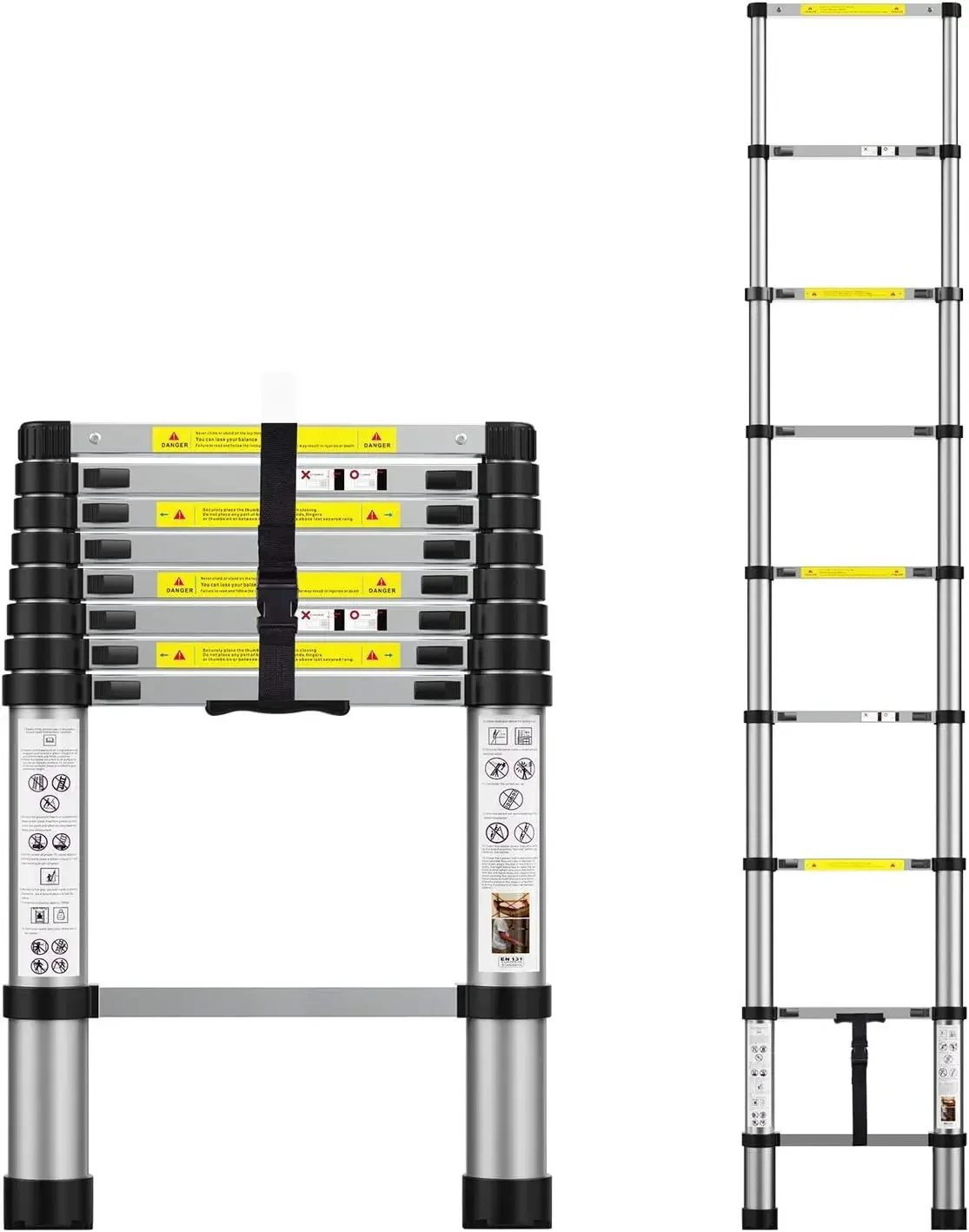 Telescoping Ladder,Telescoping A Frame Ladder with Balance Bar and Movable Wheel,Household Use Folding Ladder 
Telescoping Ladder,Telescoping A Frame Ladder with Balance Bar and Movable Wheel,Household Use Folding Ladder