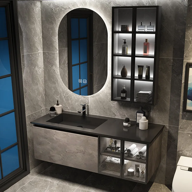 Luxury Bathroom Vanity with Ceramic Basin Solid Wood Cabinet with Sink Wash with And Mirror Vanity Toilet Washbasin Furniture 
Luxury Bathroom Vanity with Ceramic Basin Solid Wood Cabinet with Sink Wash with And Mirror Vanity Toilet Washbasin Furniture