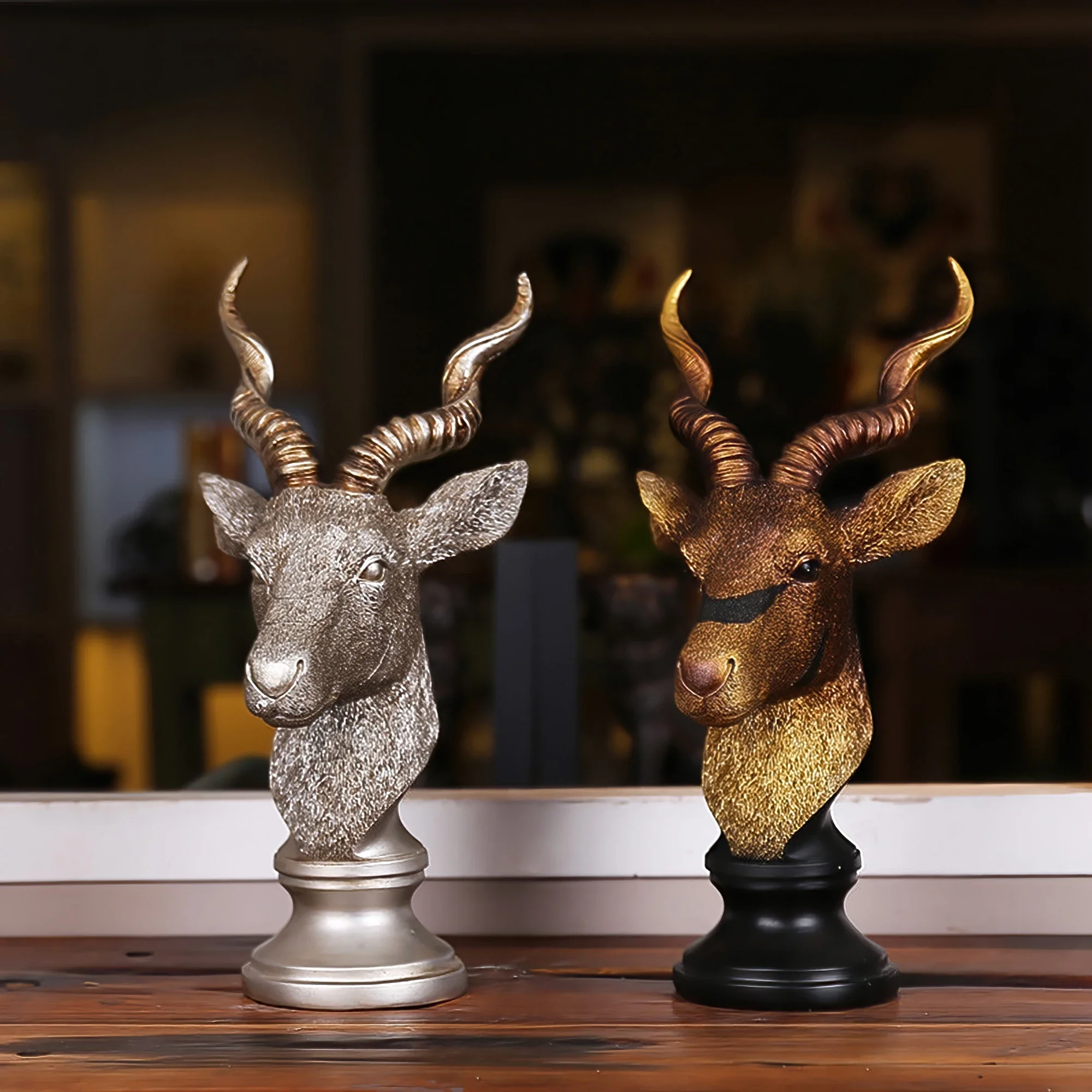 New Type of Animal Head Ornament American Pastoral Style Home Decorative Furnishings Exquisite Room Decor Display
New Type of Animal Head Ornament American Pastoral Style Home Decorative Furnishings Exquisite Room Decor Display