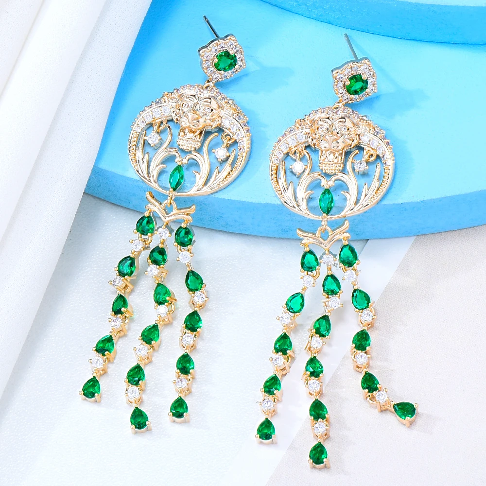 Jimbora Luxury Mask Green Blue Drop Earrings High Quality Cubic Zirconia European Wedding Party Best Gift Jewelry New Original
Jimbora Luxury Mask Green Blue Drop Earrings High Quality Cubic Zirconia European Wedding Party Best Gift Jewelry New Original