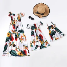 Flower Mommy and Me Clothes Family Matching Outfits Irregular Mother Daughter Mom Baby Dresses Off-Shoulder Women Girls Dress
Flower Mommy and Me Clothes Family Matching Outfits Irregular Mother Daughter Mom Baby Dresses Off-Shoulder Women Girls Dress