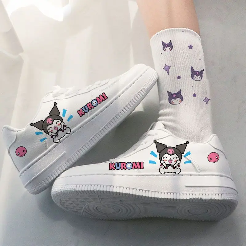 Sanrio аниме Kuromi низкие ботинки с мультяшным рисунком на весну осень уличные удобные кроссовки для отдыха Kawaii Girl Белая обувь подарок
Sanrio аниме Kuromi низкие ботинки с мультяшным рисунком на весну осень уличные удобные кроссовки для отдыха Kawaii Girl Белая обувь подарок