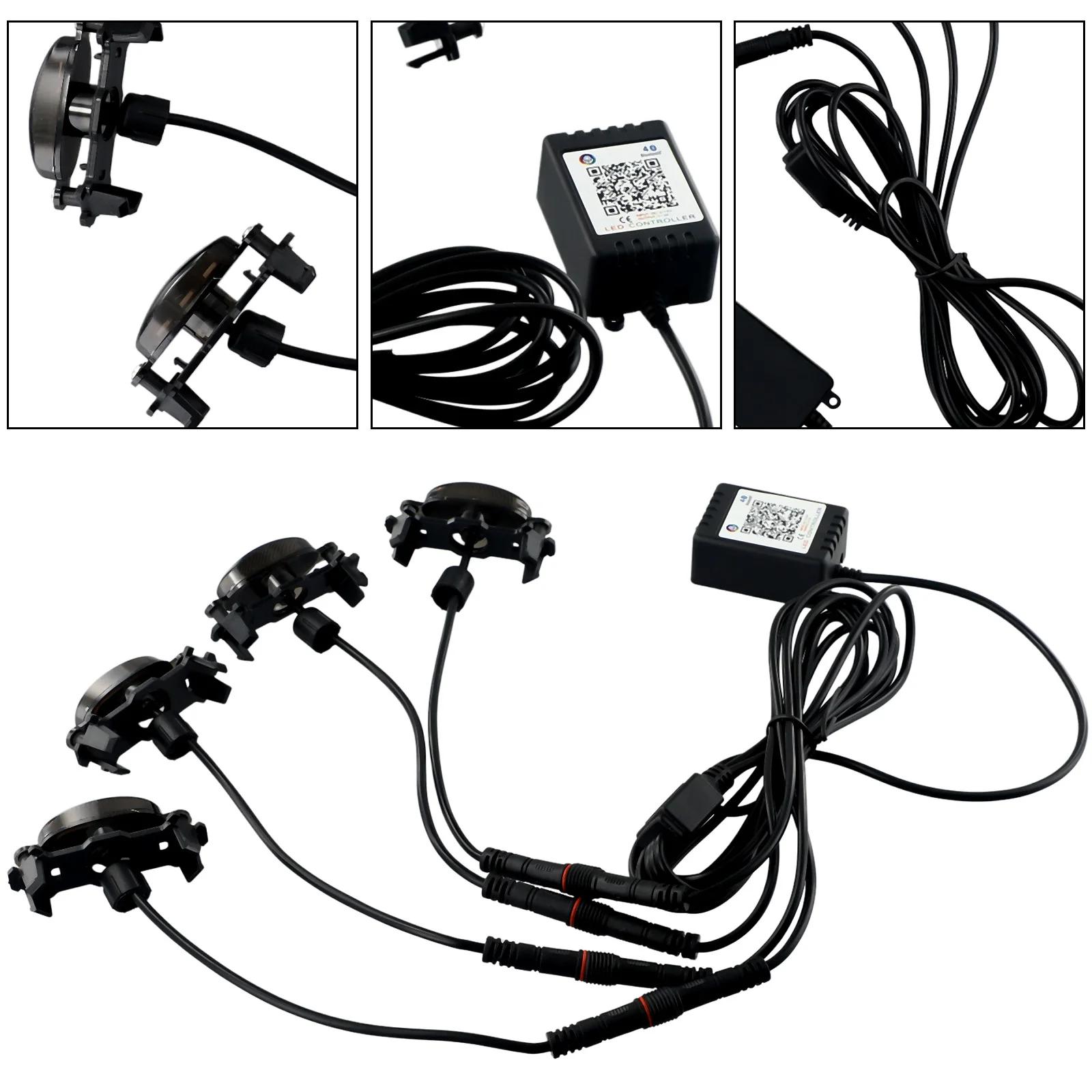 LED Grille Grille Light Kit 4PCS Anti-shock Flexible Light Weight Low Power Consumption RGB Colorful APP Control
LED Grille Grille Light Kit 4PCS Anti-shock Flexible Light Weight Low Power Consumption RGB Colorful APP Control