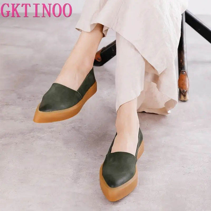 GKTINOO Loafers Shoes Soft Soles Genuine Leather New Women Flats Mother's Shoes Handmade Leisure Walking Working Ladies Shoes
GKTINOO Loafers Shoes Soft Soles Genuine Leather New Women Flats Mother's Shoes Handmade Leisure Walking Working Ladies Shoes