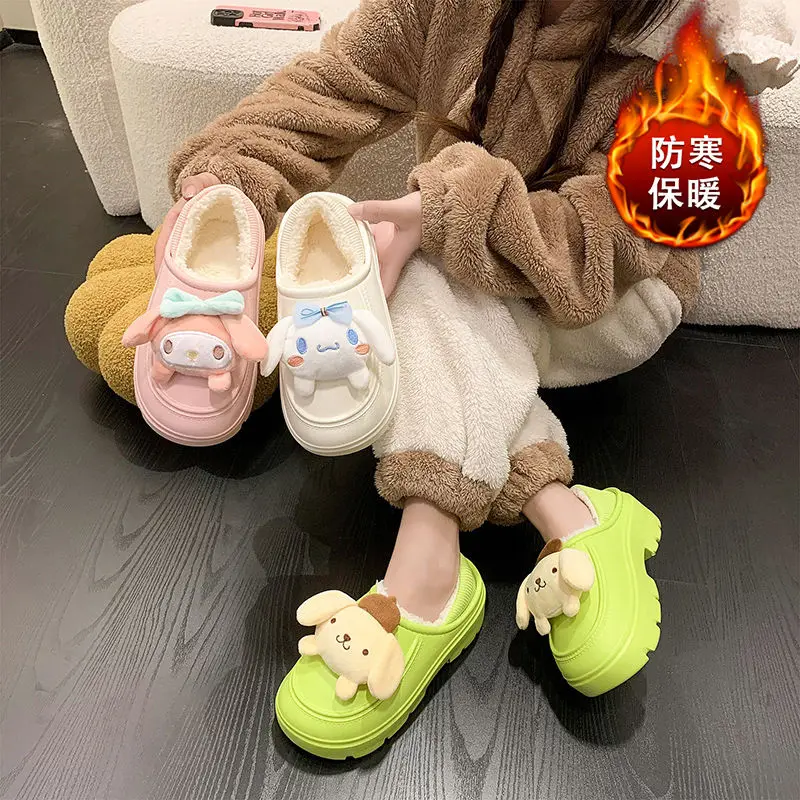 Kawaii Sanrio Slippers Anime Cartoon Cute Cinnamoroll My Melody Student Plush Waterproof Warm Home Shoes for Girl Birthday Gifts
Kawaii Sanrio Slippers Anime Cartoon Cute Cinnamoroll My Melody Student Plush Waterproof Warm Home Shoes for Girl Birthday Gifts