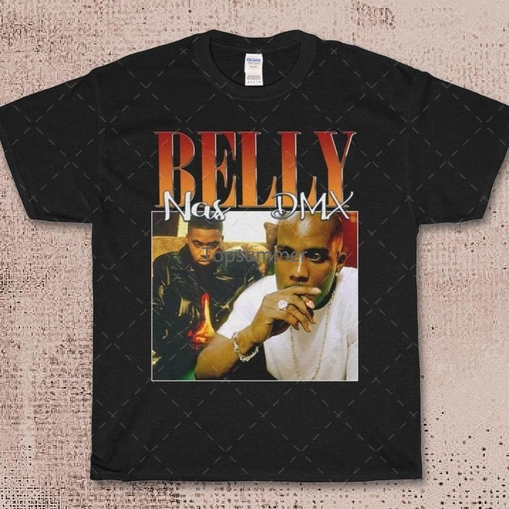 

Vintage Dmx And Nas Belly Movie Rap Hip Hop 90S Retro T Shirt
