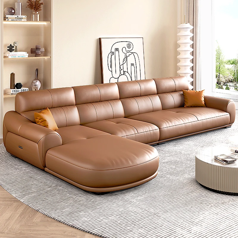 

Роскошный диван для гостиной из натуральной кожи, элегантные современные диваны в скандинавском стиле, угловые диваны для гостиной, современный декор для комнаты