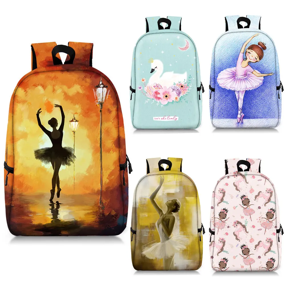 Cute Ballet Dancer Print Backpack for Teenager Girls School Bags Women Rucksack Laptop Backpacks Canvas Shoulder Bags for Travel
Cute Ballet Dancer Print Backpack for Teenager Girls School Bags Women Rucksack Laptop Backpacks Canvas Shoulder Bags for Travel