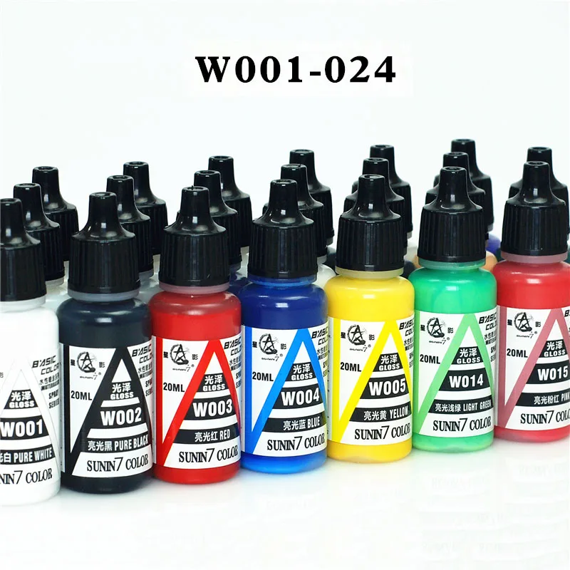 20ML W01-W24 Hobby Water Based Color Acrylic Paint Coating For Military DIY Tank Ship Plane Soldier Model Kit Building Tool
20ML W01-W24 Hobby Water Based Color Acrylic Paint Coating For Military DIY Tank Ship Plane Soldier Model Kit Building Tool