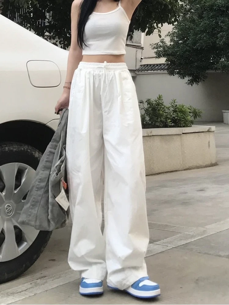HOUZHOU White Sweatpants Joggers Women Wide Leg Baggy Pants Harajuku Korean Style Black Trousers Female Jogging Casual Oversized
HOUZHOU White Sweatpants Joggers Women Wide Leg Baggy Pants Harajuku Korean Style Black Trousers Female Jogging Casual Oversized
