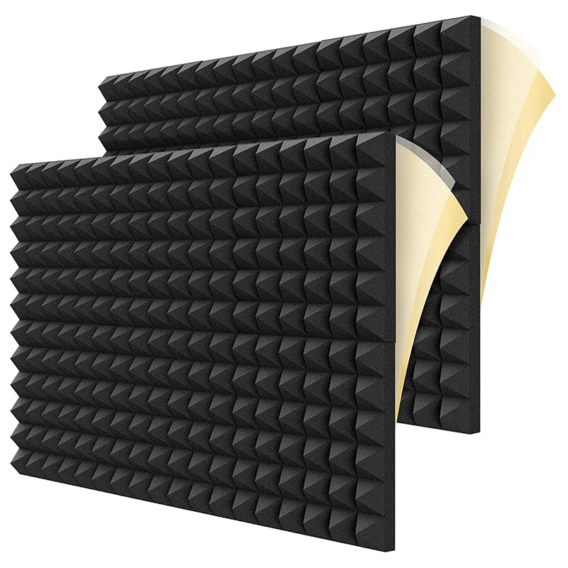 12Pcs Soundproof Foam Panels,2 Inch x 12 Inch x 12 Inch Pyramid Shaped Acoustic Panels for Wall,Studio, Home and
12Pcs Soundproof Foam Panels,2 Inch x 12 Inch x 12 Inch Pyramid Shaped Acoustic Panels for Wall,Studio, Home and