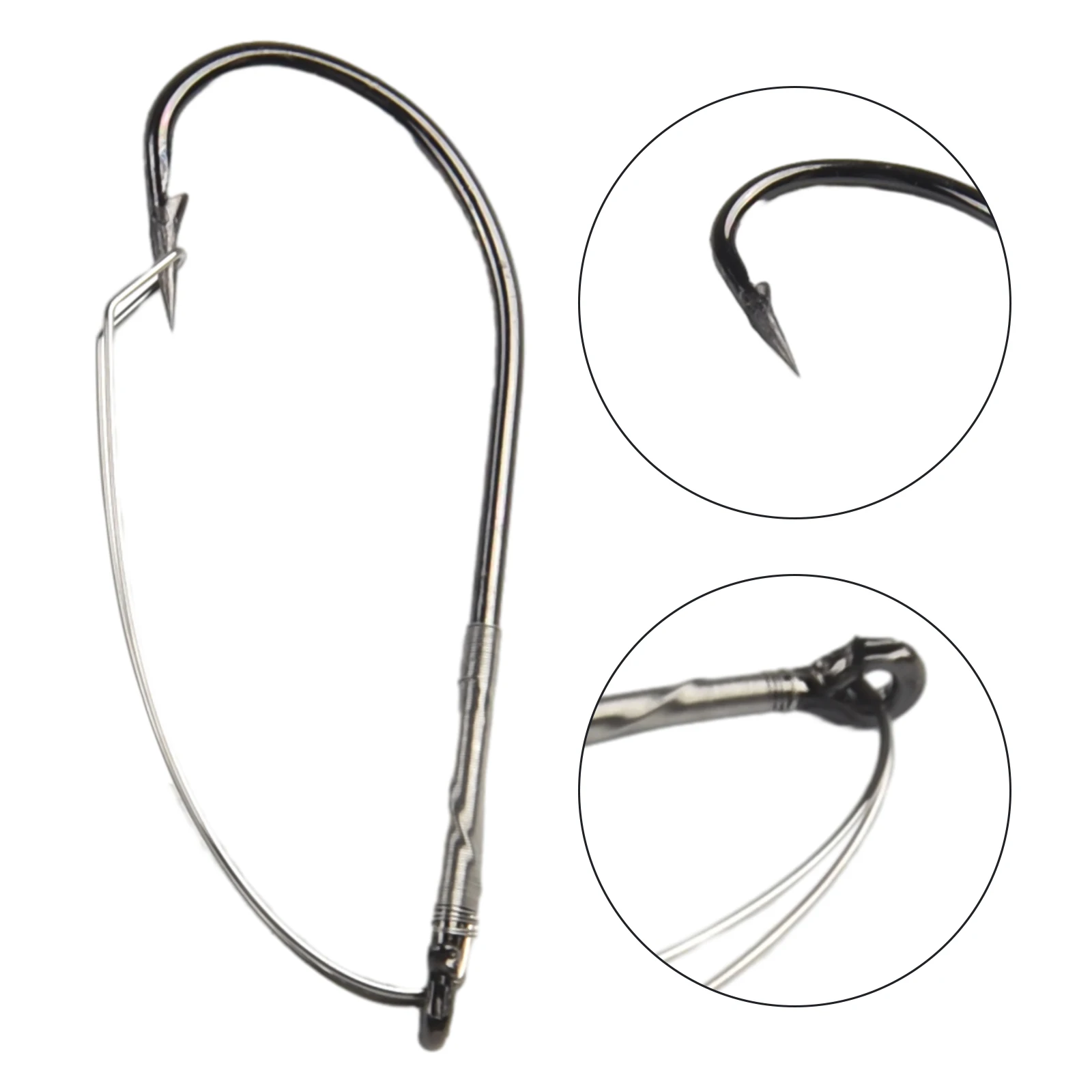 10pcs/box Weedless Barbed Fishing Hook Bass Single Worm Hook Lure Bait Holder Sizes 1/0-3/0 High Carbon Steel Fish Hook Pesca
10pcs/box Weedless Barbed Fishing Hook Bass Single Worm Hook Lure Bait Holder Sizes 1/0-3/0 High Carbon Steel Fish Hook Pesca