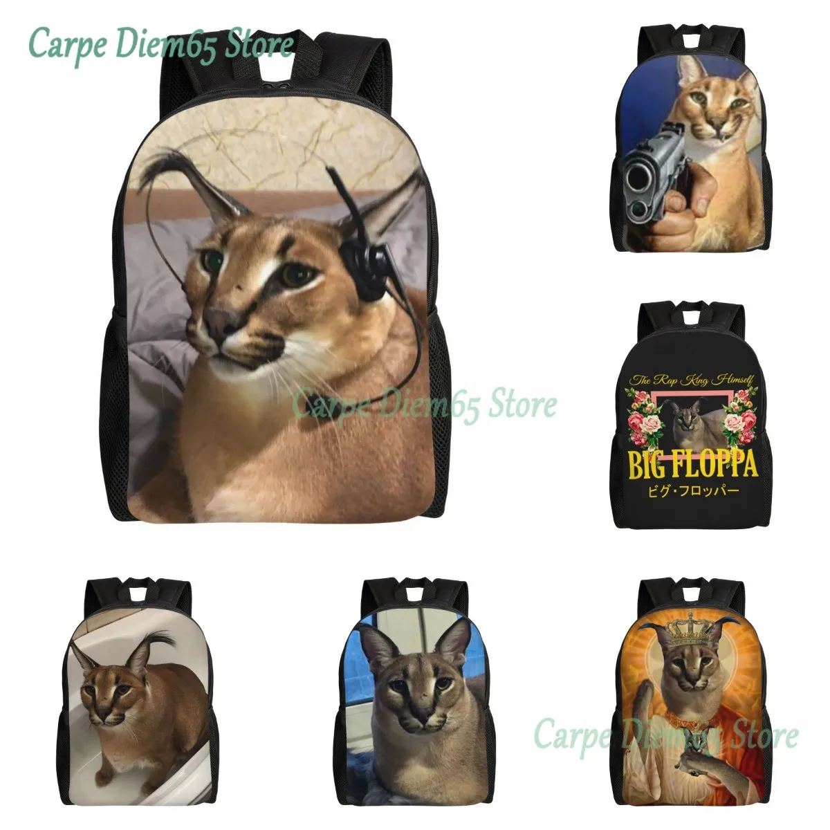 Big Floppa Backpack for Women Men Waterproof College School Funny Caracal Cat Bag Printing Bookbag
Big Floppa Backpack for Women Men Waterproof College School Funny Caracal Cat Bag Printing Bookbag