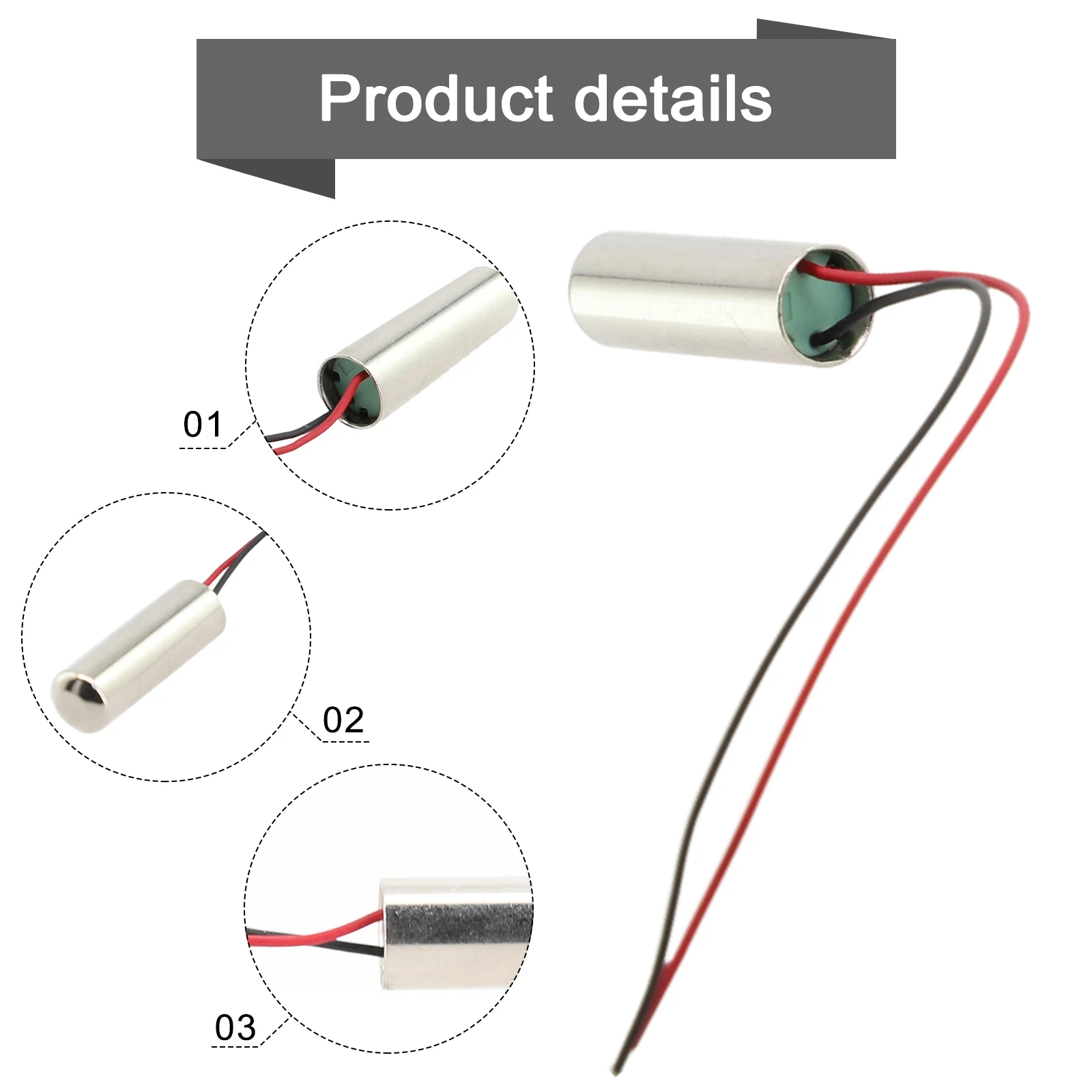 DC 3.7V 18000RPM Mini Micro Coreless Waterproof Vibration Motor For Toy 7x25mm 0.09(A) Waterproof Vibration Motor
DC 3.7V 18000RPM Mini Micro Coreless Waterproof Vibration Motor For Toy 7x25mm 0.09(A) Waterproof Vibration Motor