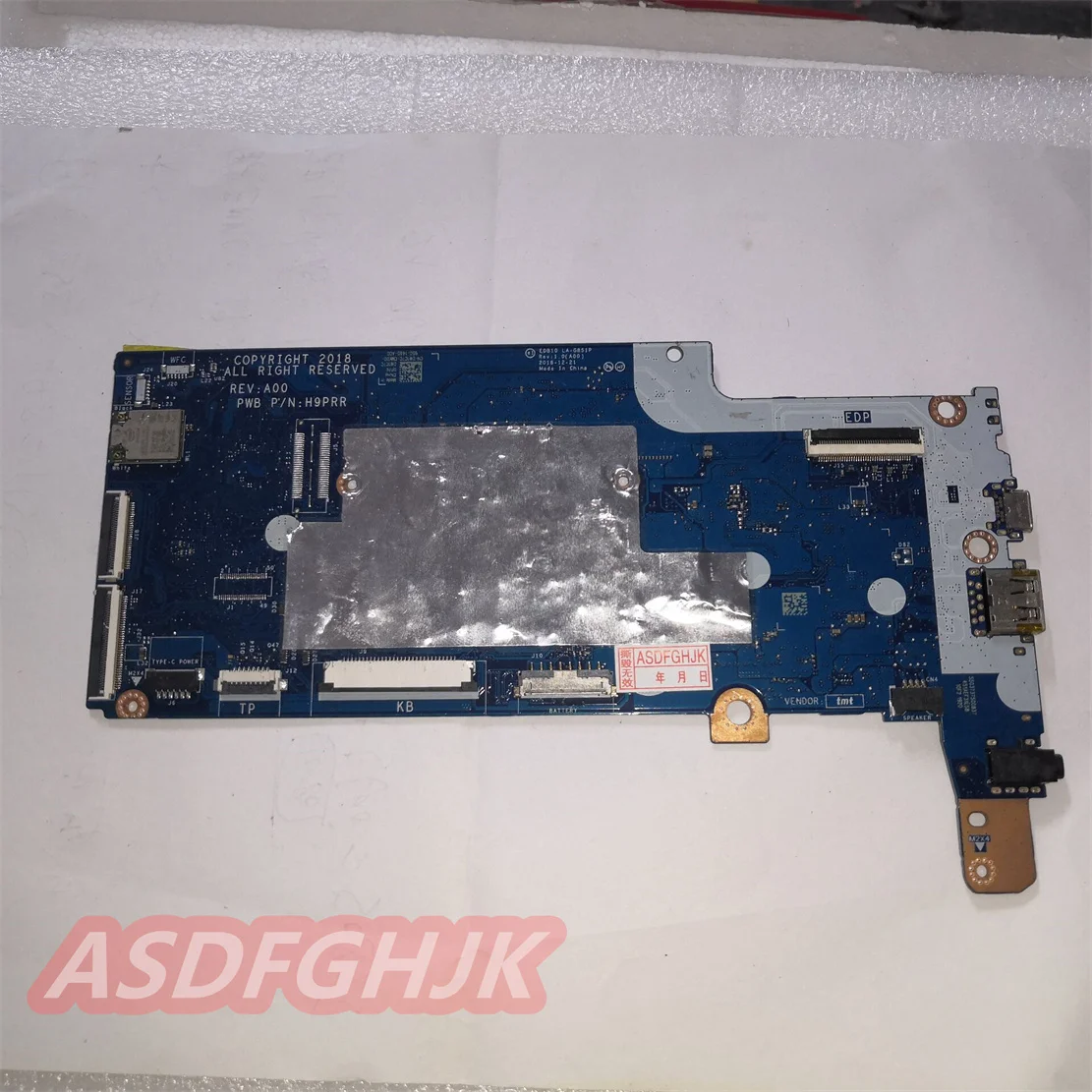 Original EDB10 LA-G851P 0W1C7C for Dell Chromebook 3100 MTHERBOARD with CPU and 4GB RAM 32GB SSD 100% test work
Original EDB10 LA-G851P 0W1C7C for Dell Chromebook 3100 MTHERBOARD with CPU and 4GB RAM 32GB SSD 100% test work