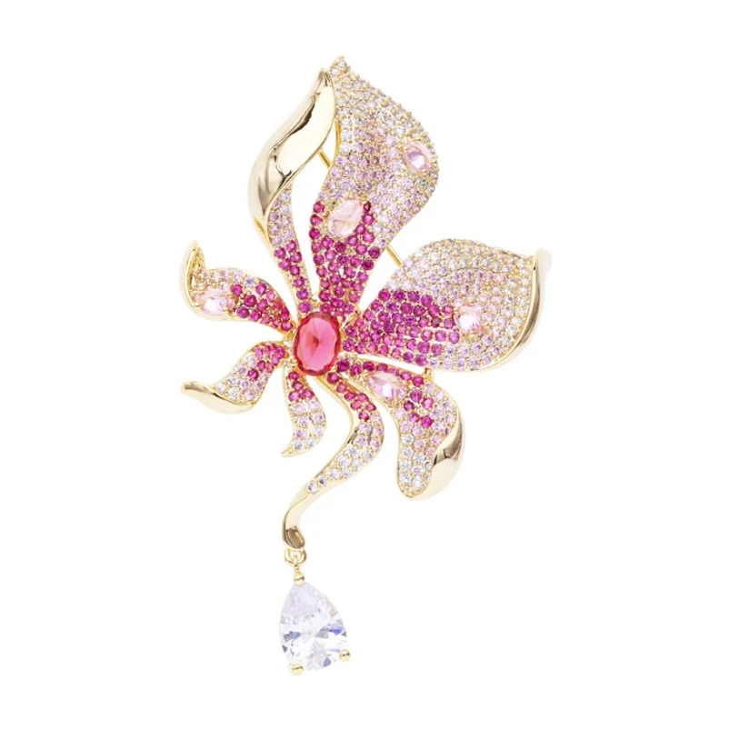 Luxury Fashion Women's Crystal Zircon Flower Corsage and Brooch Wedding Jewelry Women Christmas and New Year Gifts
Luxury Fashion Women's Crystal Zircon Flower Corsage and Brooch Wedding Jewelry Women Christmas and New Year Gifts