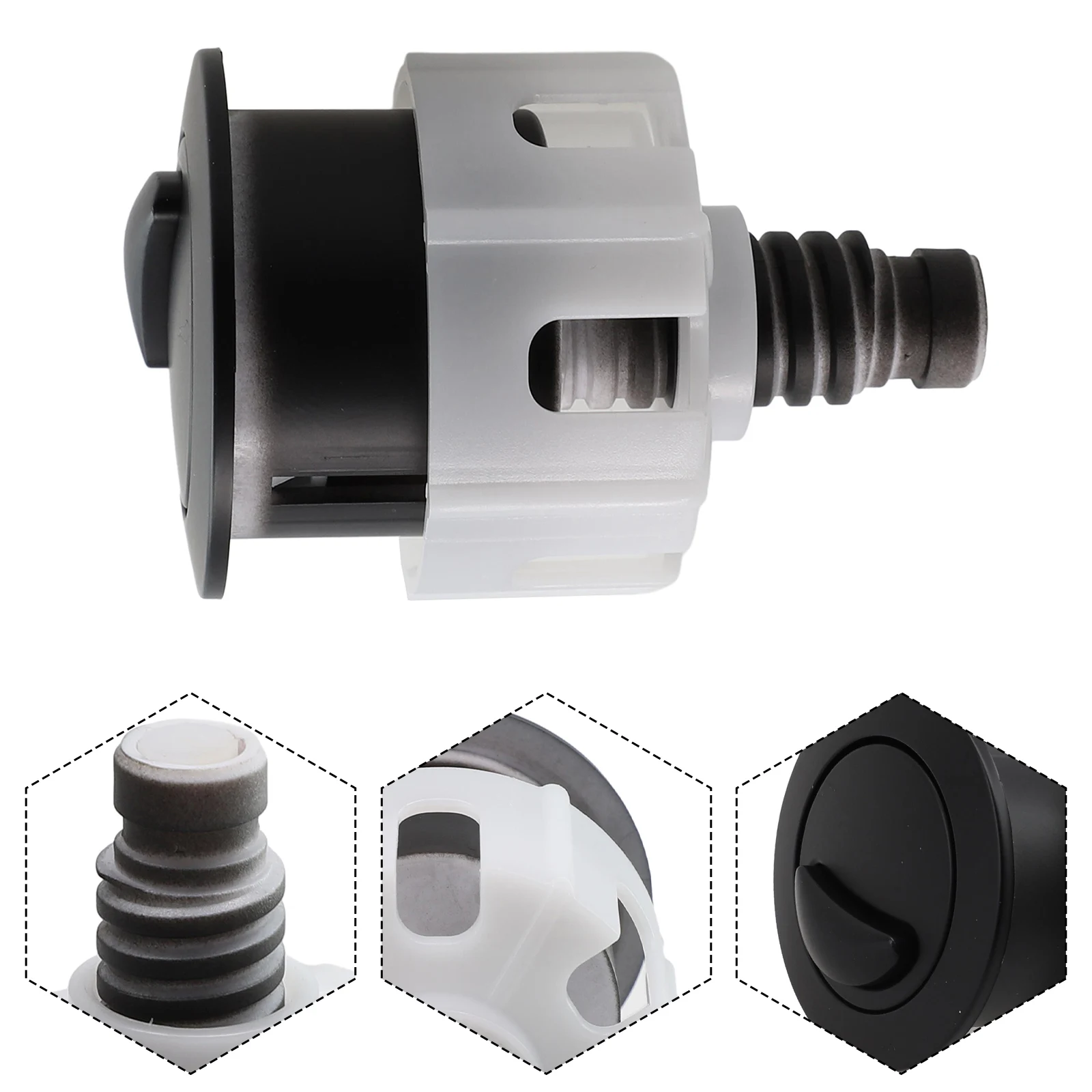 Switch Push Button Round Tank Water Saving 38-49mm Black Bthroom Toilet Cover Home Improvement Replacement New
Switch Push Button Round Tank Water Saving 38-49mm Black Bthroom Toilet Cover Home Improvement Replacement New