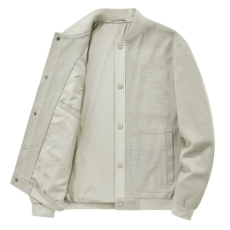 Men Bomber Jacket Fashion New Autumn Button Placket Casual Mens Jacket Baseball Collar Thickened Windproof Warm Coat
Men Bomber Jacket Fashion New Autumn Button Placket Casual Mens Jacket Baseball Collar Thickened Windproof Warm Coat