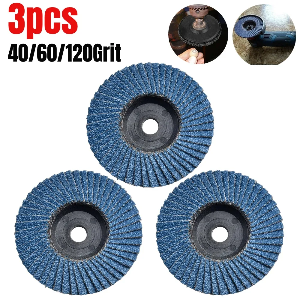 3pcs 75mm 3Inch Angle Grinder Sanding Tool 40/60/120 Grit Grinding Wheel Flap Disc For Angle Sanding Polishing Accessories
3pcs 75mm 3Inch Angle Grinder Sanding Tool 40/60/120 Grit Grinding Wheel Flap Disc For Angle Sanding Polishing Accessories
